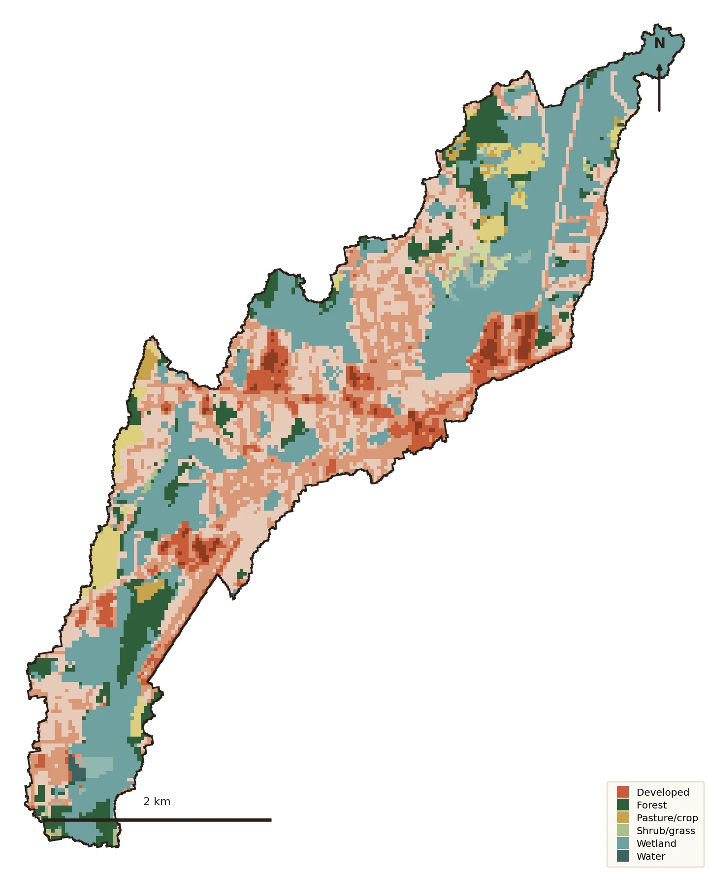 Land cover map